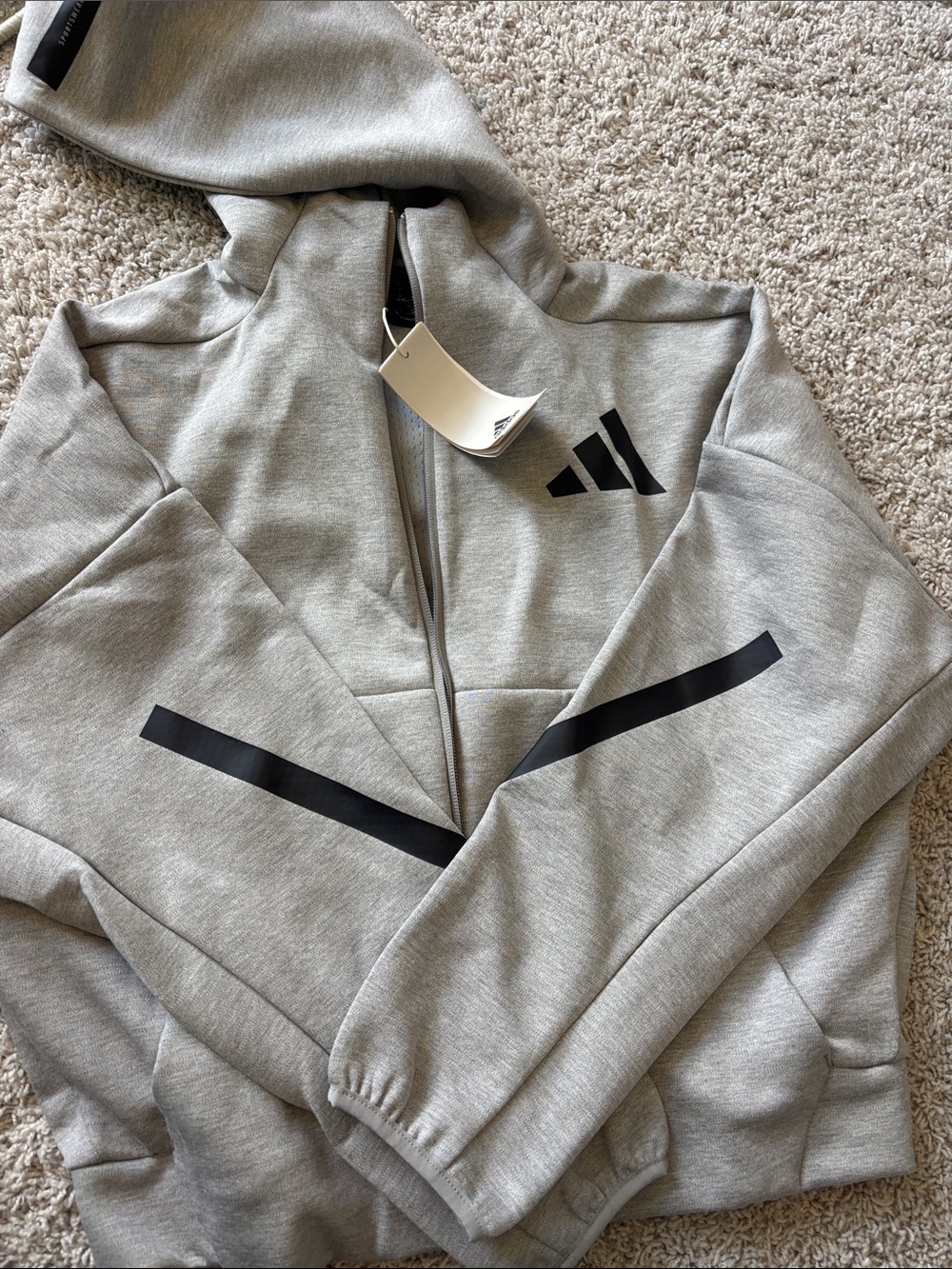 NWT Adidas women’s Full-Zip Hooded Jacket Track Top